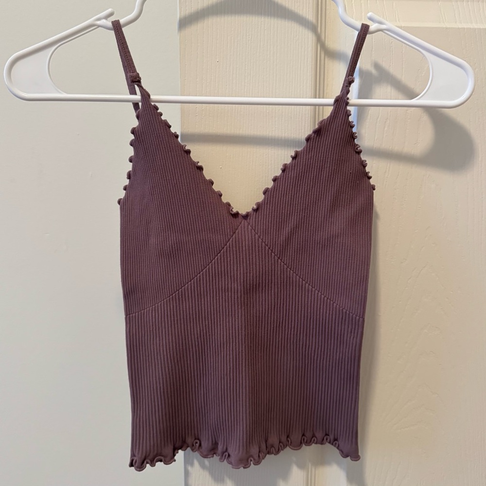 Free People Raspberry Mocha Easy To Love Cami